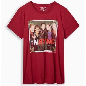 Torrid N'Sync Christmas Crew Neck T-Shirt Top